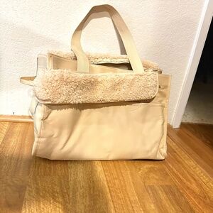 Beis Everyday Pet Tote in Cream